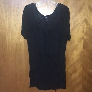 Black Semi-sheer Express Shirt